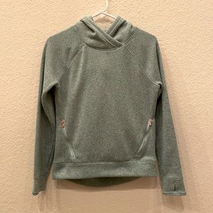 {Old Navy} Green Hooded Pullover w/ Rose Gold Zippers